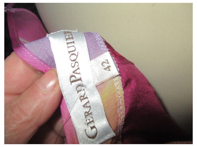 Autre Marque Gérard Pasquier Seidenkleid Mehrfarbig Größe 42 Mehrfarben - Ansicht 5
