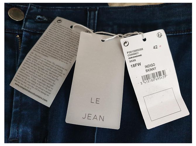 Vaqueros Skinny Comptoir Des Cotonniers Índigo Azul Oscuro Lyocell - vista 7