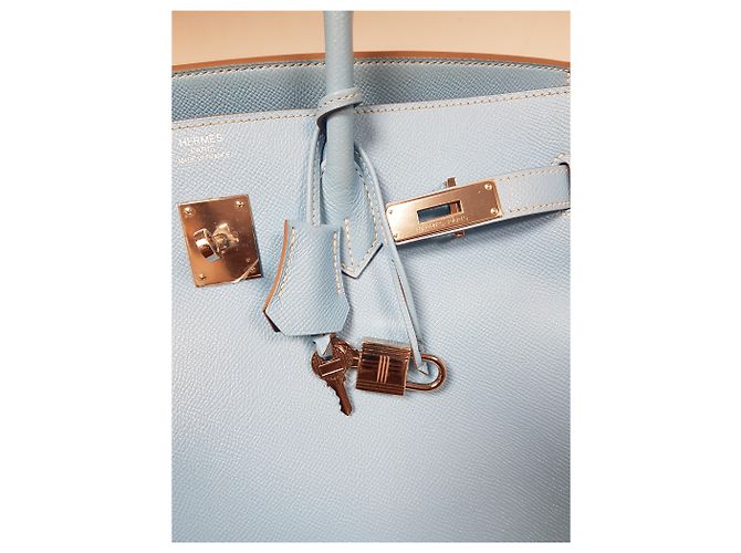 Hermès Birkin 35  Candy Celeste Blau Hellblau - Ansicht 11