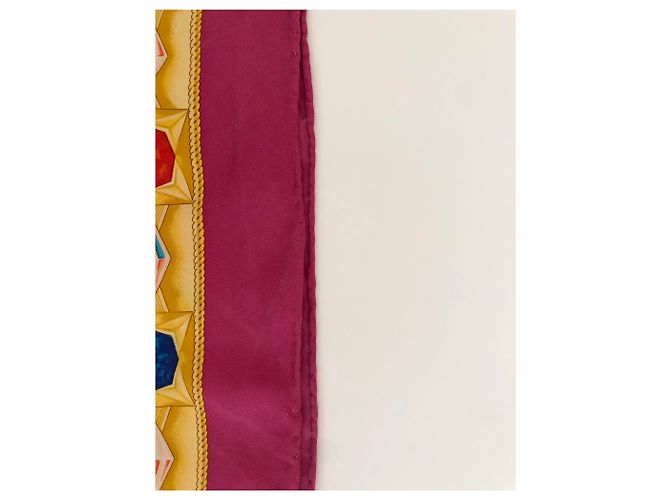 Bufanda Céline Paris Pink Fuschia Fucsia - vista 5