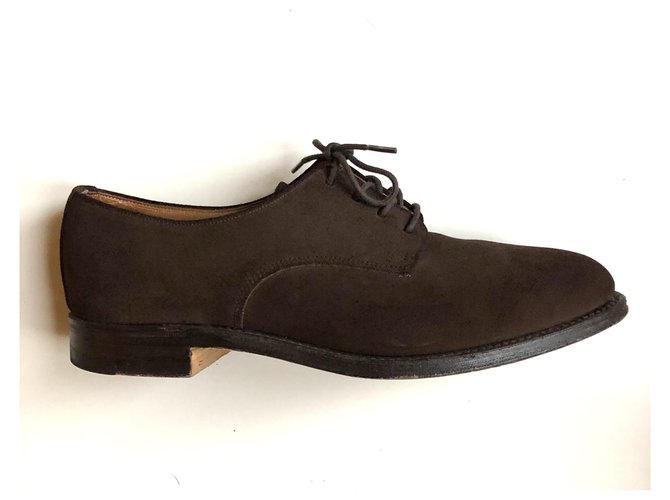 Autre Marque Derby Bowen in camoscio marrone Marrone scuro - vista 2