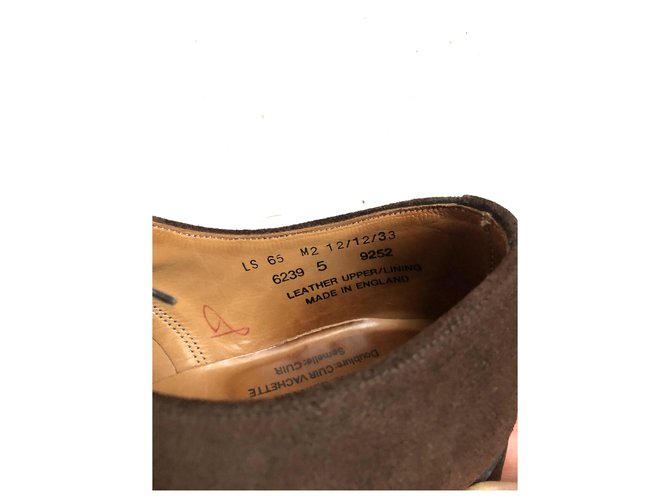 Autre Marque Derby Bowen in camoscio marrone Marrone scuro - vista 4