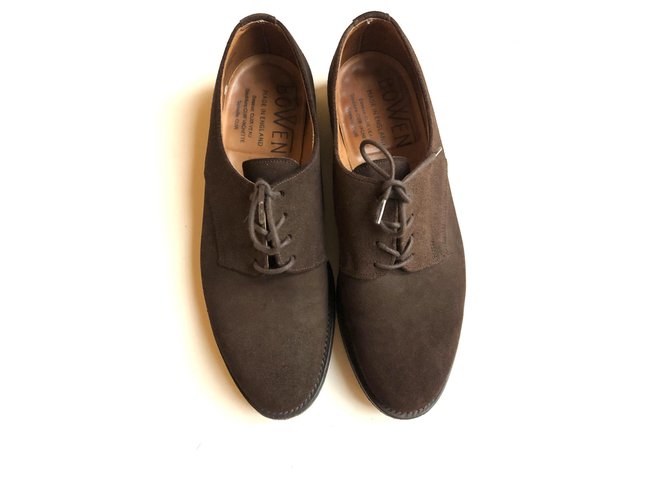 Autre Marque Derby Bowen in camoscio marrone Marrone scuro - vista 6