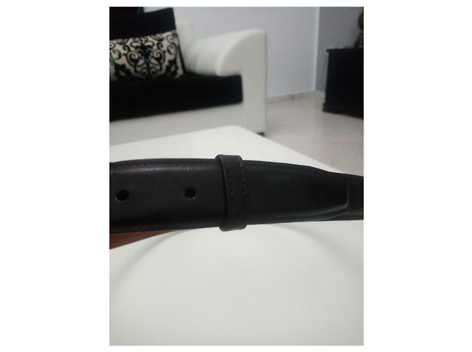 Cintura Salvatore Ferragamo in pelle nera Nero - vista 3