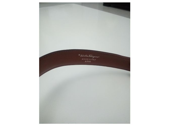 Cintura Salvatore Ferragamo in pelle nera Nero - vista 7