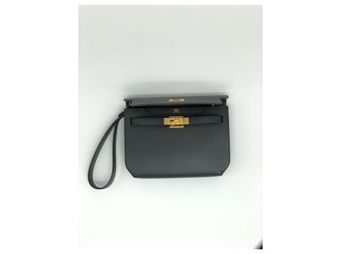 Hermès Kelly sbrigati Nero - vista 2