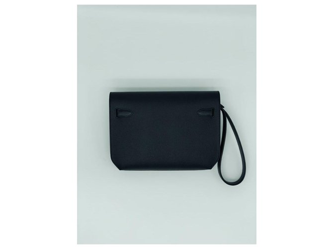 Hermès Kelly sbrigati Nero - vista 3