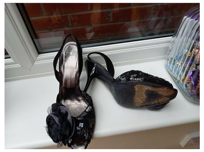 Giuseppe Zanotti Mit Pailletten bestickte Absätze Schwarz Anthrazitgrau - Ansicht 8