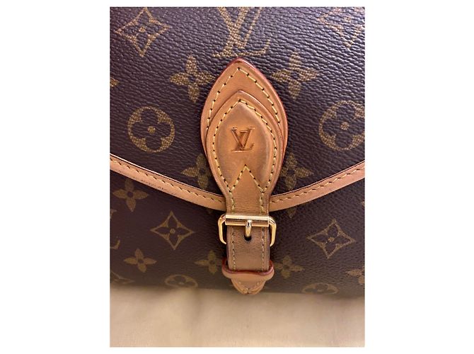 Borsa Louis Vuitton Ivy Marrone in Tela - vista 4