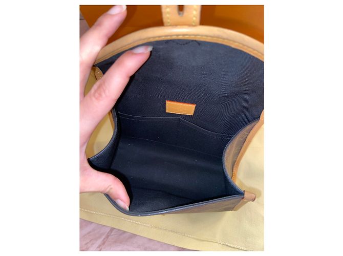 Borsa Louis Vuitton Ivy Marrone in Tela - vista 5