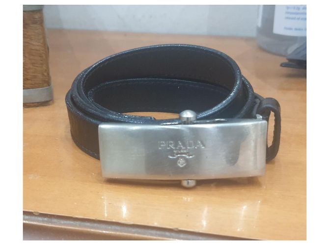 Prada cintura vintage pelle Nero - vista 6