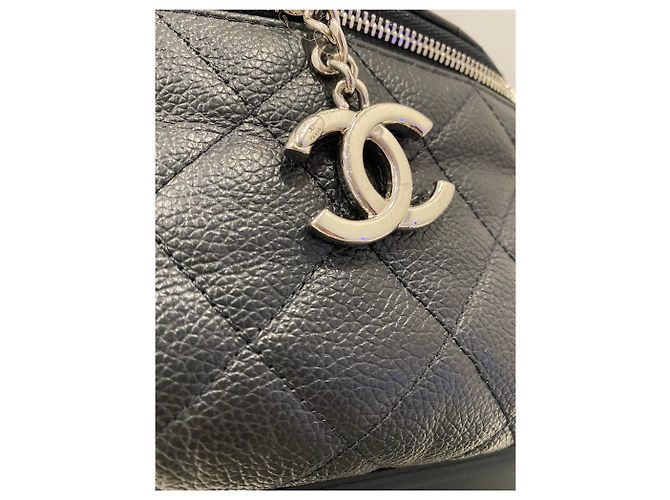 Chanel Riñonera de piel granulada negra . Negro - vista 15