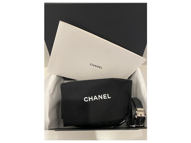 Chanel Riñonera de piel granulada negra . Negro - vista 16