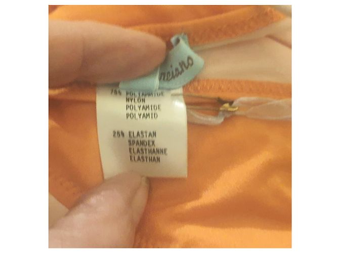 Bikini Guess naranja con logo de strass - vista 5