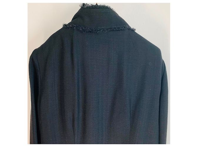 Dolce & Gabbana Schwarze Jacke aus Viskose mit Fransen - Ansicht 15