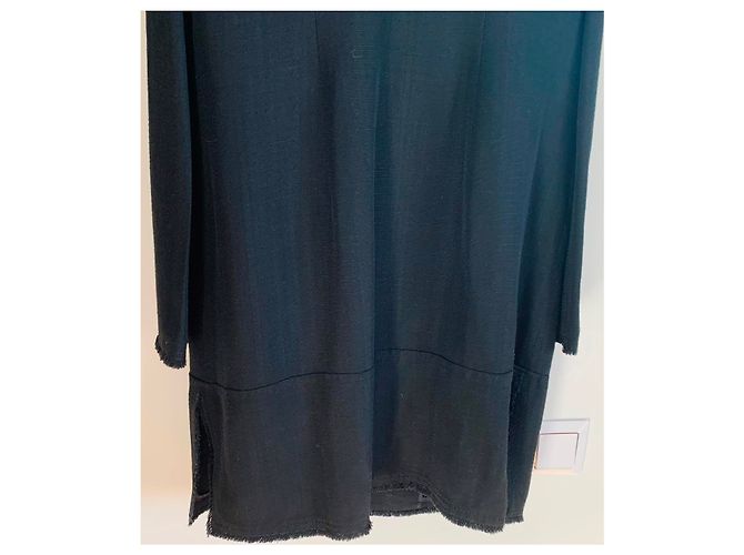 Dolce & Gabbana Schwarze Jacke aus Viskose mit Fransen - Ansicht 16