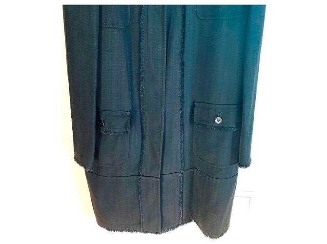 Dolce & Gabbana Schwarze Jacke aus Viskose mit Fransen - Ansicht 7