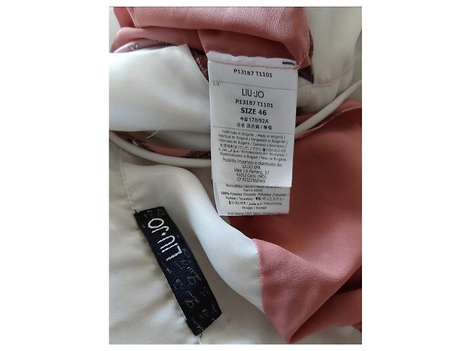 Liu.Jo Liu.Vestido jo de seda rosa - vista 3