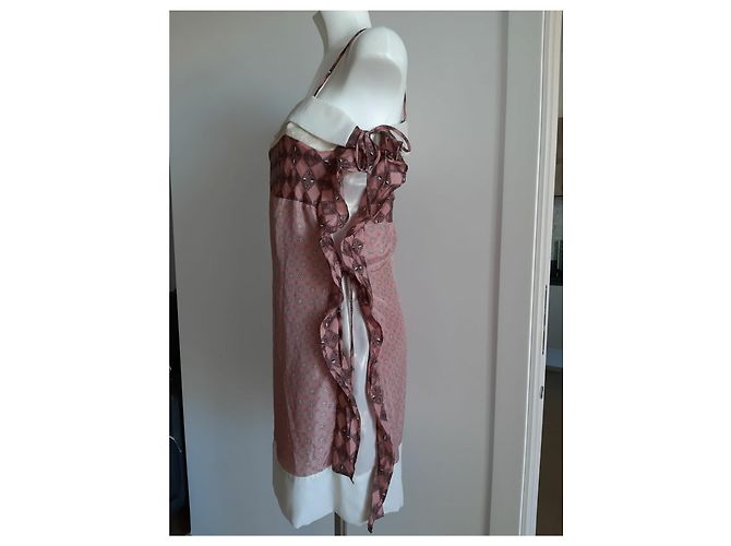 Liu.Jo Liu.Vestido jo de seda rosa - vista 4