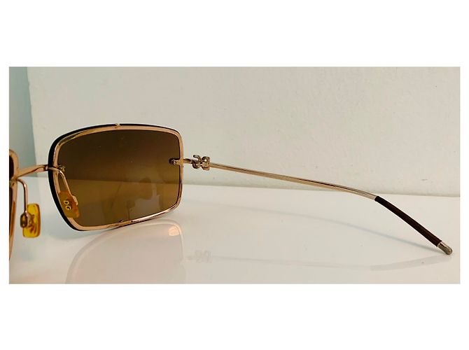 Occhiali da sole aviator D&G in metallo oro D'oro - vista 11