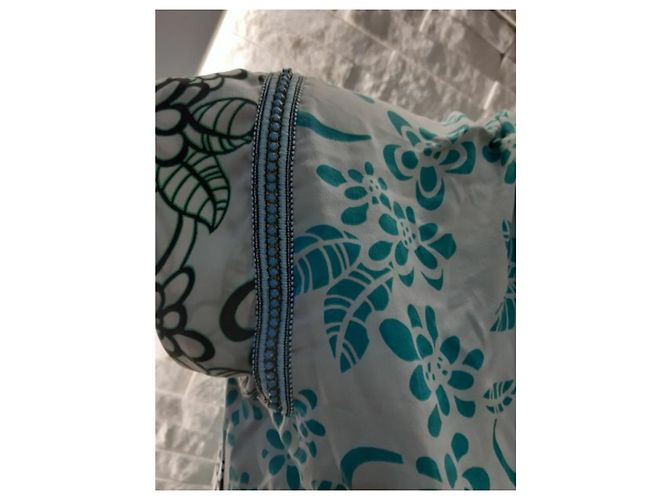Vestido floral preto pinko azul Multicor - vista 6