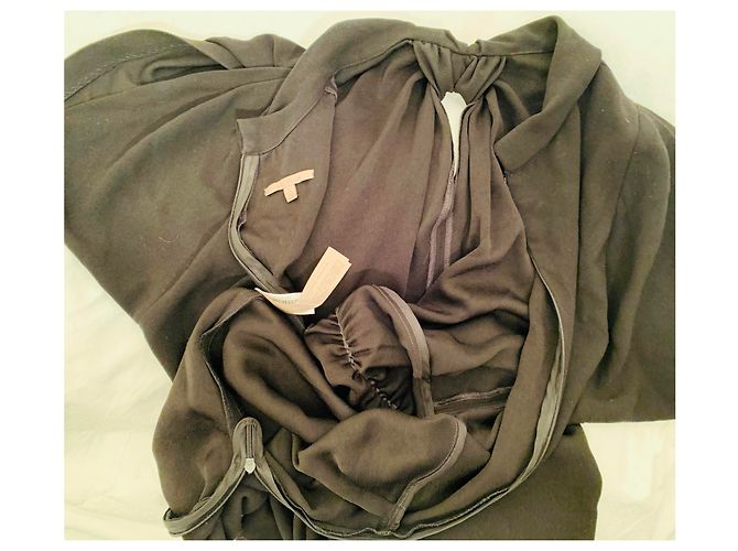 Abito nero in acetato Uterque - vista 10