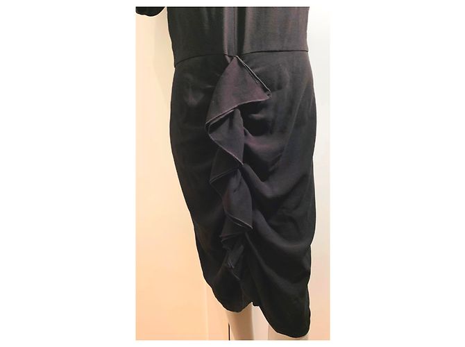 Abito nero in acetato Uterque - vista 15