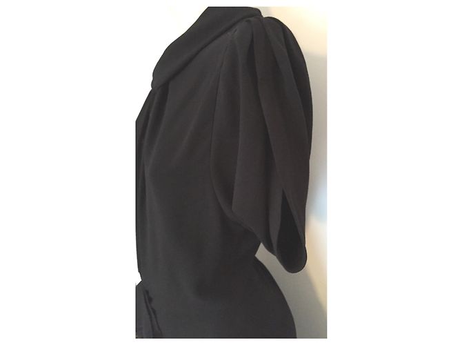 Abito nero in acetato Uterque - vista 5
