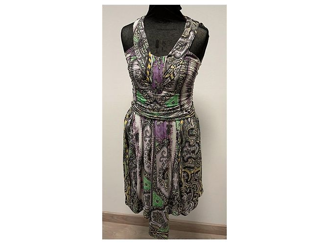 Vestido etro paisley con drapeado Multicolor - vista 11