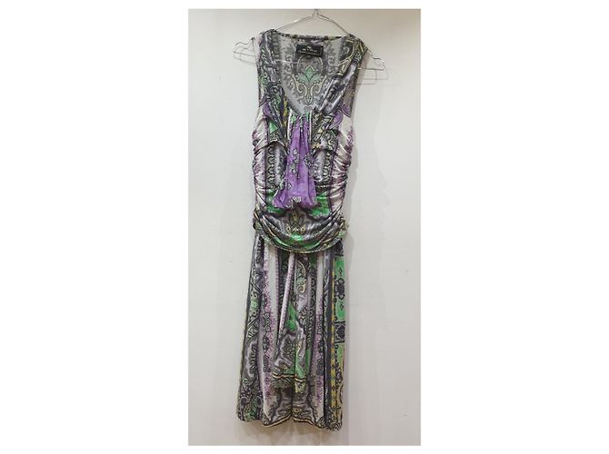 Vestido etro paisley con drapeado Multicolor - vista 3