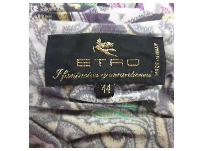 Vestido etro paisley con drapeado Multicolor - vista 4
