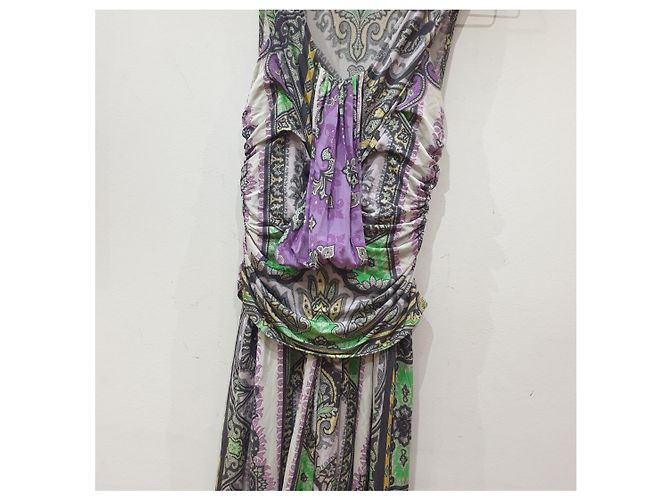 Vestido etro paisley con drapeado Multicolor - vista 5
