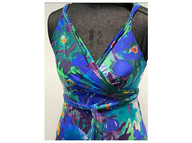 Etro multicolor floral midi dress with open back Multiple colors - view 12