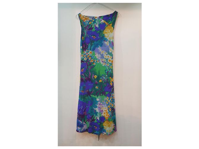 Etro multicolor floral midi dress with open back Multiple colors - view 2