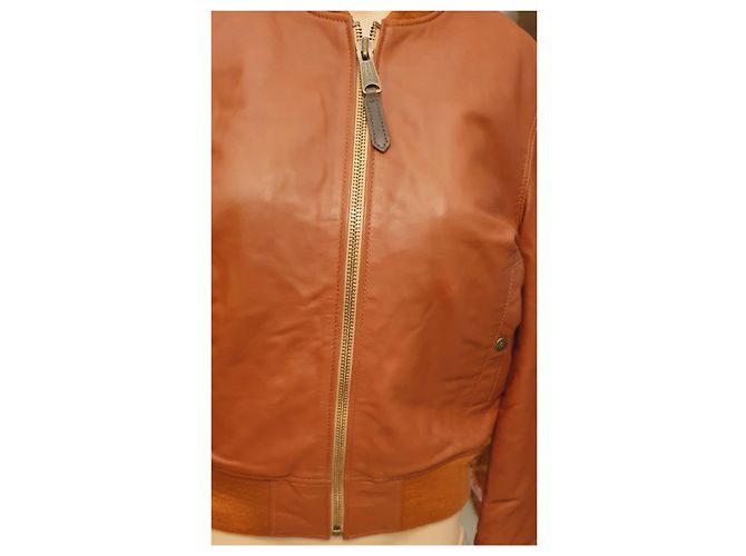 Schott Lederjacke Braun - Ansicht 3