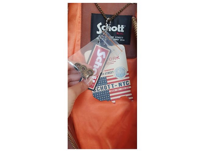 Schott Lederjacke Braun - Ansicht 6