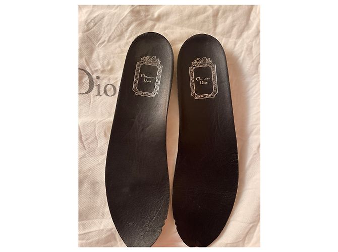 Stivali alti Dior in pelle nera Nero - vista 4