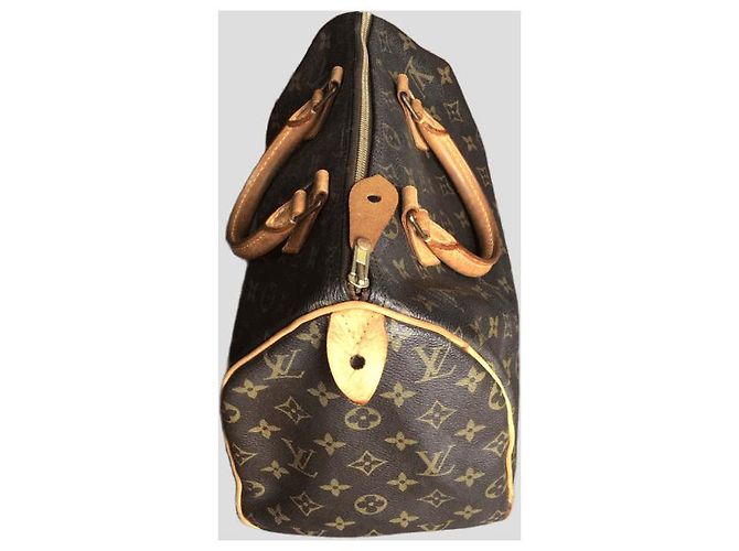 Louis Vuitton Speedy 30 Borsa a mano marrone tela e pelle Castagno - vista 3