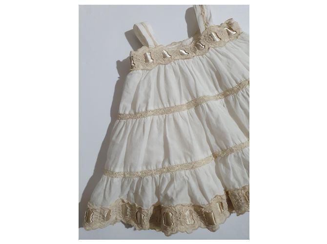 Twin Set weißes Baumwollkleid 6 Monate - Ansicht 2
