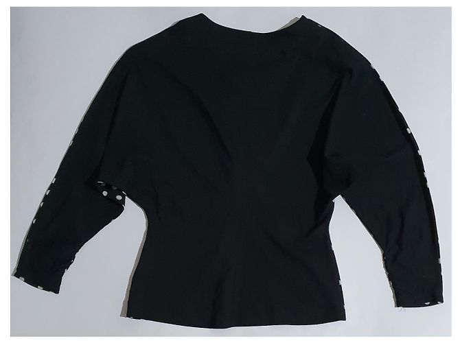 Bimba & Lola Polka Dot Bluse Schwarz Weiß - Ansicht 4