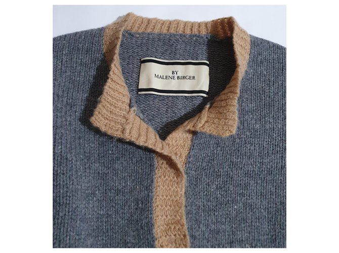 By Malene Birger Strickjacke aus Lammwolle Grau - Ansicht 4