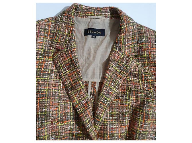 Blazer in tweed Escada multicolore XL - vista 4