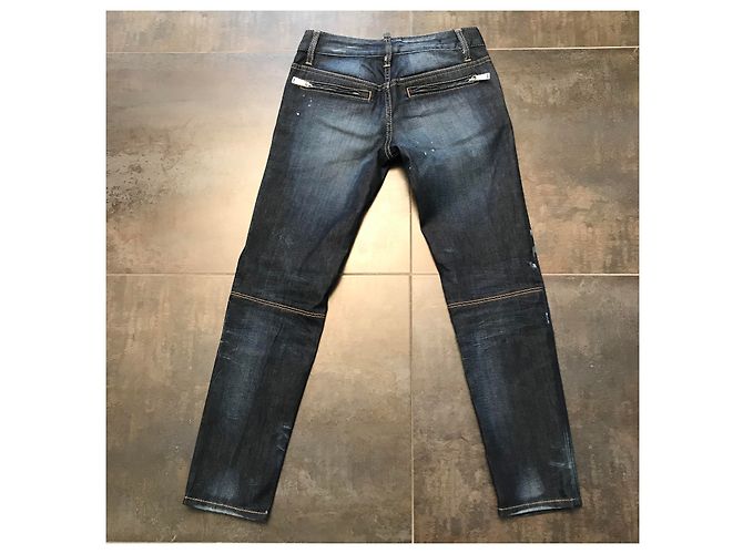 Jeans dritti Dsquared2 blu - vista 2