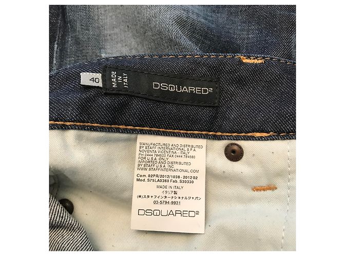 Jeans dritti Dsquared2 blu - vista 6