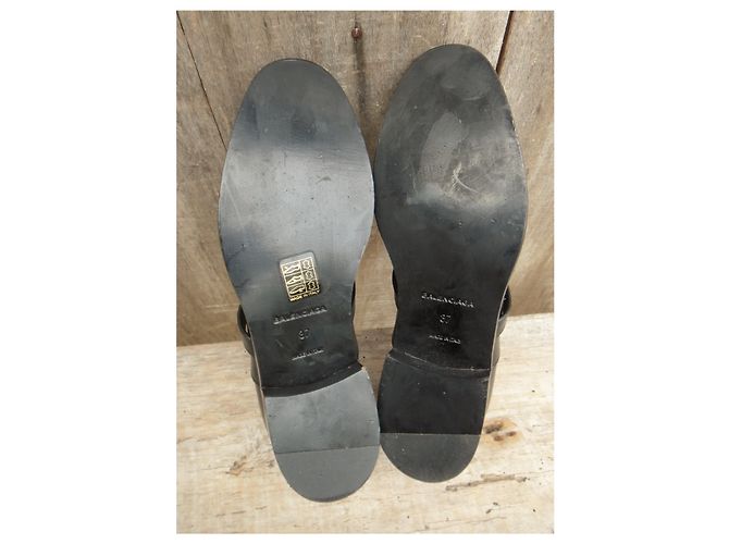Scarpa Oxford con Balenciaga p 37 Nuova Condizione Nero - vista 4