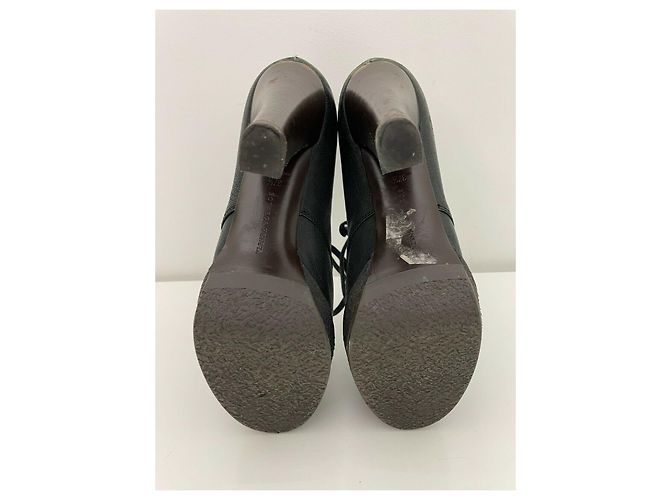 Bottega Veneta Stivaletti stringati con plateau Nero - vista 2