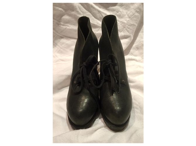 Bottega Veneta Stivaletti stringati con plateau Nero - vista 4