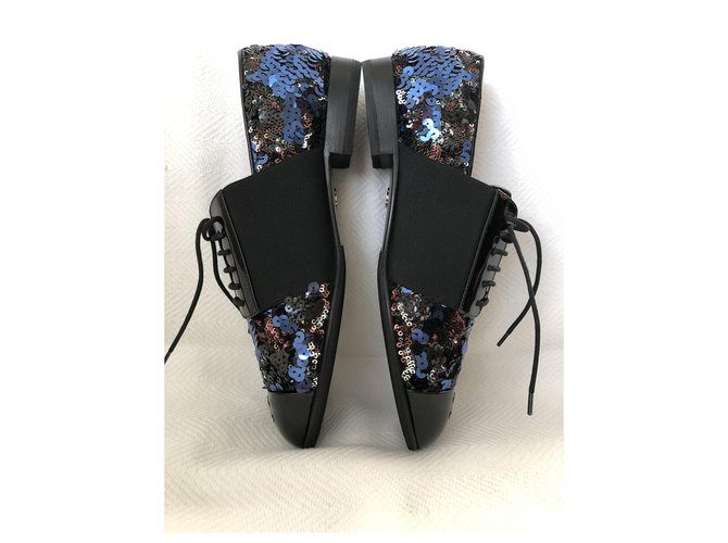 Scarpe Chanel Derby Strech Multicolore - vista 4