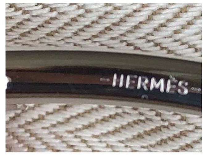 Constance Hermès silver belt buckle Calandre Silvery - view 3