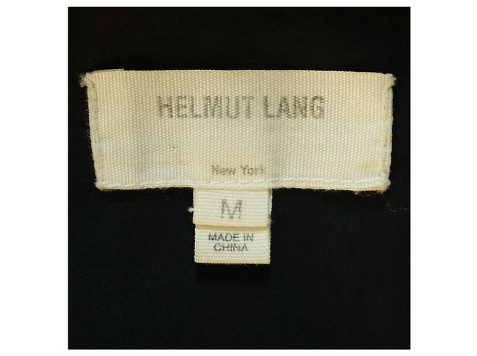 HELMUT LANG Abrigo elástico gris oscuro de lana de fieltro ligero Gris antracita - vista 5